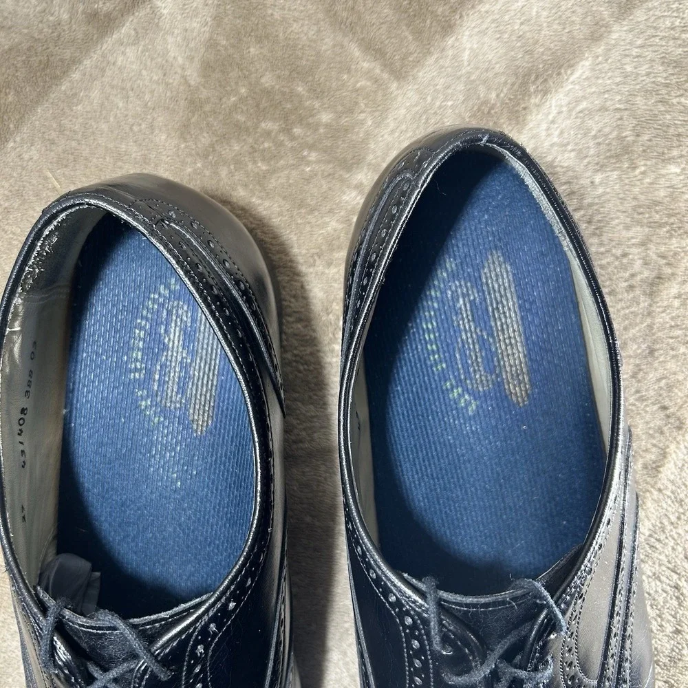 Florsheim Black Leather Wingtip Oxford Dress Shoes - Men's Size 10.5 E (Wide)